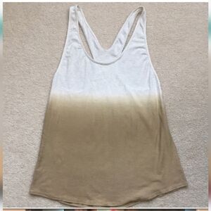 Lululemon White and Tan tank top